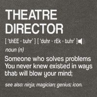Theater Director Definition Broadway Musical Theatre Cotton Canvas Backpack