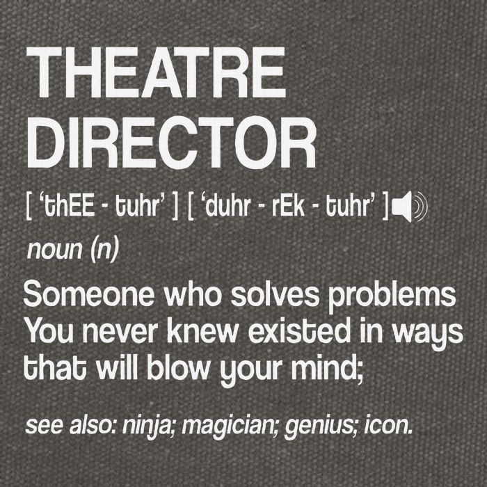 Theater Director Definition Broadway Musical Theatre Cotton Canvas Backpack
