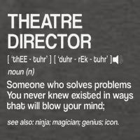 Theater Director Definition Broadway Musical Theatre Vector Backpack