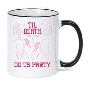 Til Death Do Us Party T Bachelorette Death Do Us Party 11oz Black Color Changing Mug