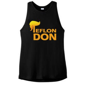 Teflon Don Donald Trump Hair Ladies PosiCharge Tri-Blend Wicking Tank