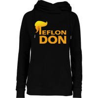 Teflon Don Donald Trump Hair Womens Funnel Neck Pullover Hood