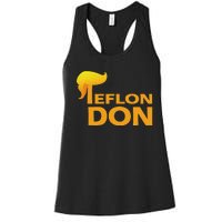 Teflon Don Donald Trump Hair Women's Racerback Tank