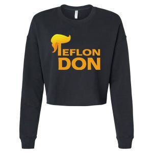 Teflon Don Donald Trump Hair Cropped Pullover Crew