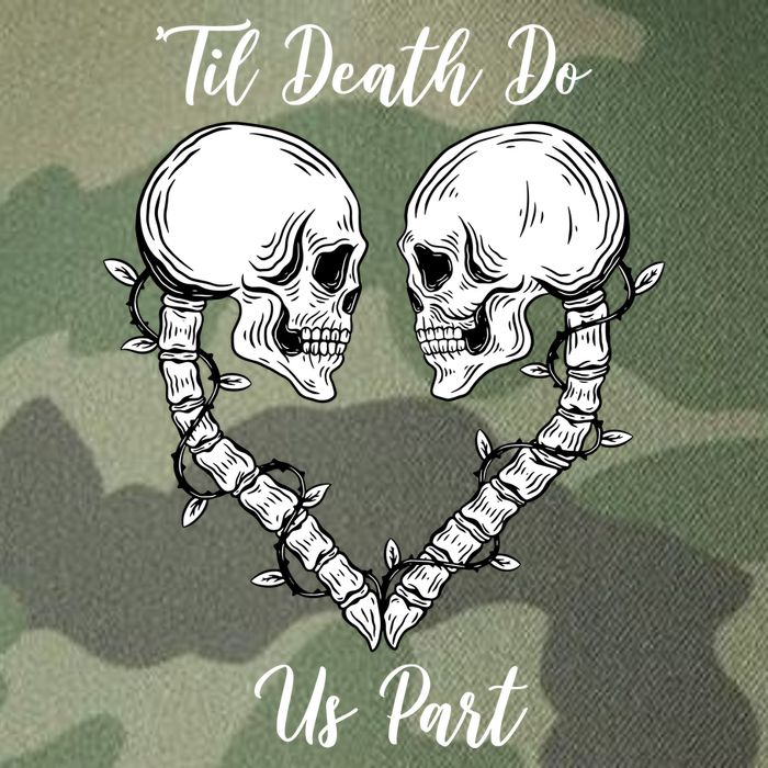 Til Death Do Us Part Skeleton Heart Legacy Tie Dye Trucker Hat