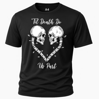 Til Death Do Us Part Skeleton Heart Performance Shirt