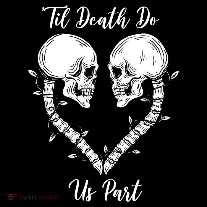 Til Death Do Us Part Skeleton Heart Performance Shirt