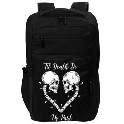 Til Death Do Us Part Skeleton Heart Impact Tech Backpack