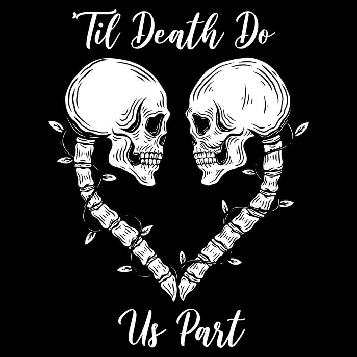 Til Death Do Us Part Skeleton Heart Bucket Hat