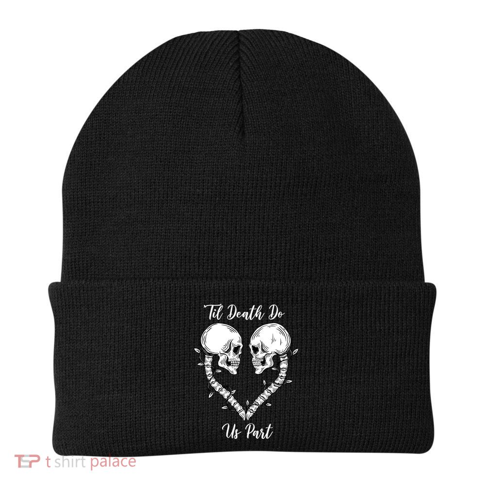 Til Death Do Us Part Skeleton Heart Beanie