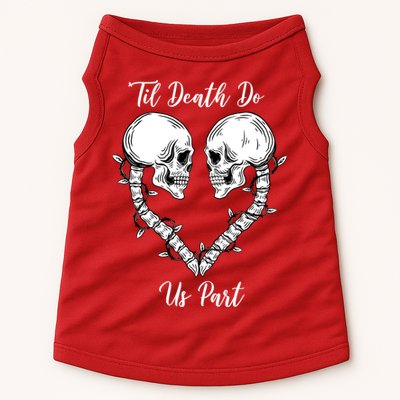 Til Death Do Us Part Skeleton Heart Doggie Tank