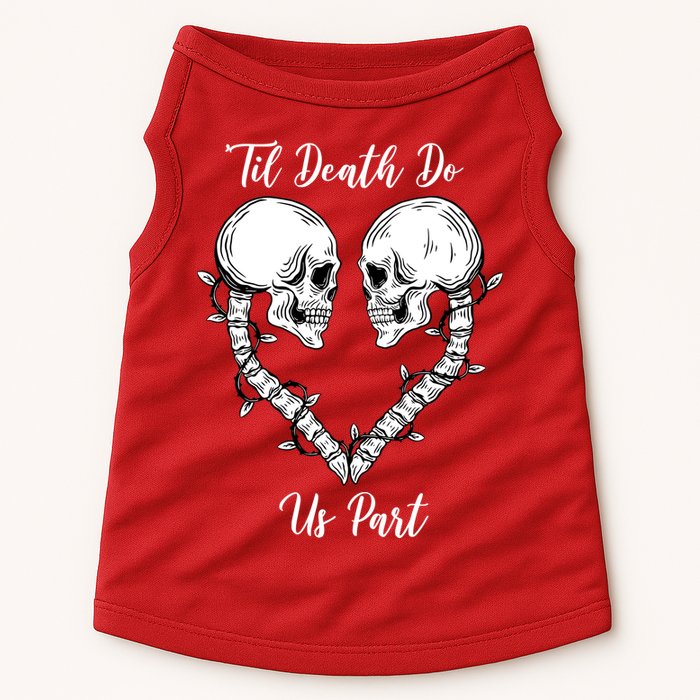 Til Death Do Us Part Skeleton Heart Doggie Tank