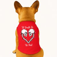Til Death Do Us Part Skeleton Heart Doggie Tank