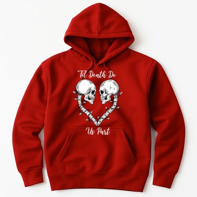 Til Death Do Us Part Skeleton Heart Hoodie