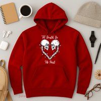 Til Death Do Us Part Skeleton Heart Hoodie