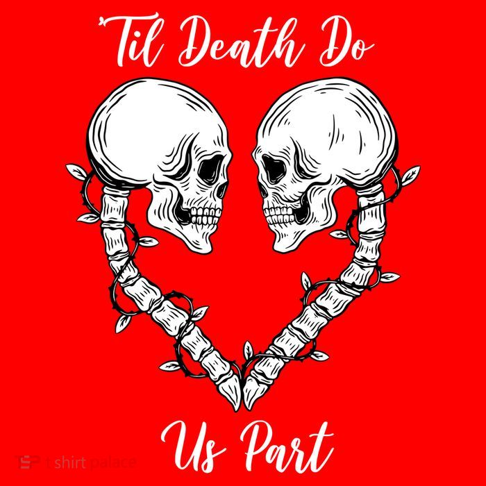 Til Death Do Us Part Skeleton Heart Hoodie