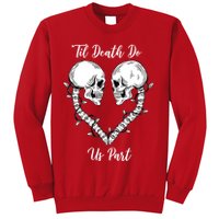 Til Death Do Us Part Skeleton Heart Sweatshirt
