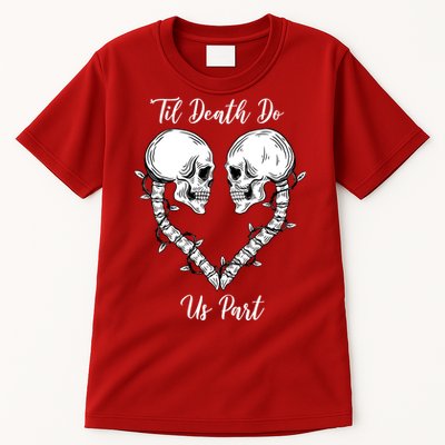 Til Death Do Us Part Skeleton Heart Tall T-Shirt