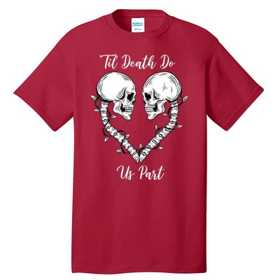 Til Death Do Us Part Skeleton Heart Tall T-Shirt