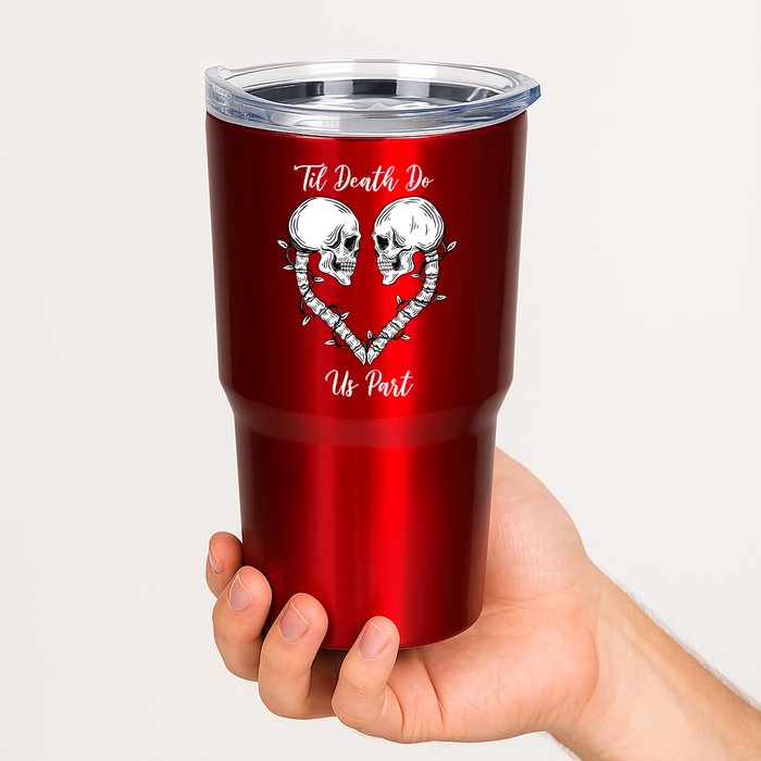 Til Death Do Us Part Skeleton Heart Tumbler