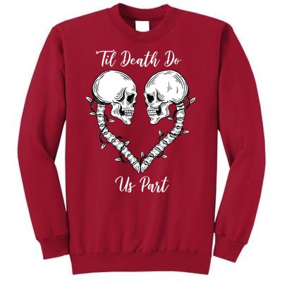 Til Death Do Us Part Skeleton Heart Tall Sweatshirt