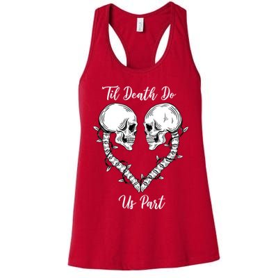 Til Death Do Us Part Skeleton Heart Womens Tank Top