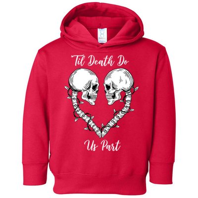 Til Death Do Us Part Skeleton Heart Toddler Hoodie