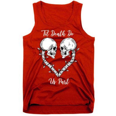 Til Death Do Us Part Skeleton Heart Tank Top