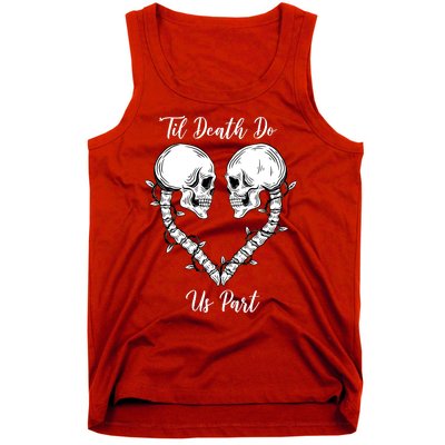 Til Death Do Us Part Skeleton Heart Tank Top