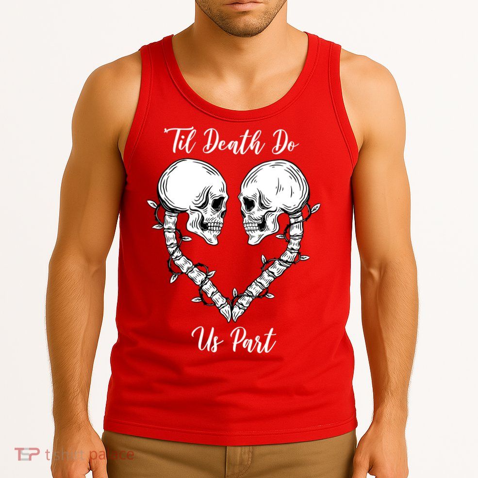 Til Death Do Us Part Skeleton Heart Tank Top