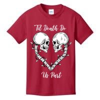 Til Death Do Us Part Skeleton Heart Kids T-Shirt