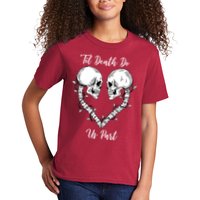 Til Death Do Us Part Skeleton Heart Kids T-Shirt