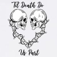 Til Death Do Us Part Skeleton Heart Garment-Dyed Sweatshirt