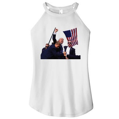 Trump Defiant Determined Postassassination Attempt Women’s Perfect Tri Rocker Tank