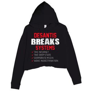 Team Desantis Desantis Breaks Systems  Crop Fleece Hoodie