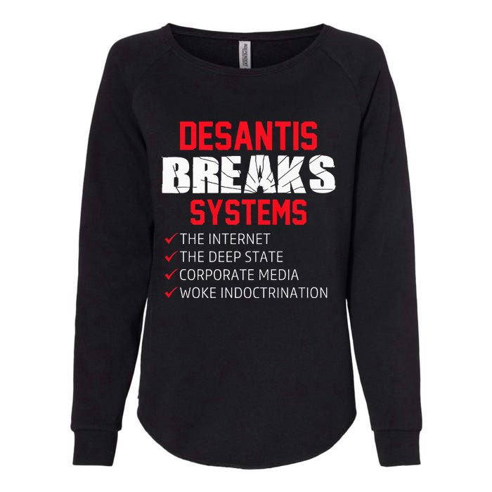 Team Desantis Desantis Breaks Systems  Womens California Wash Sweatshirt