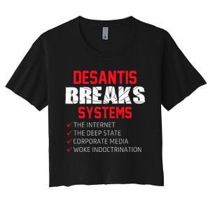 Team Desantis Desantis Breaks Systems  Women's Crop Top Tee