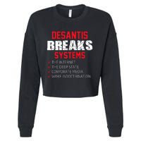 Team Desantis Desantis Breaks Systems  Cropped Pullover Crew