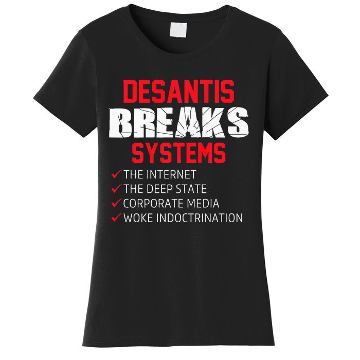 Team Desantis Desantis Breaks Systems  Women's T-Shirt