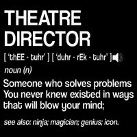 Theater Director Definition Broadway Musical Theatre City Backpack