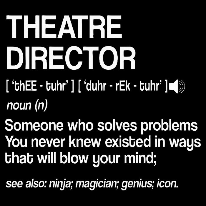 Theater Director Definition Broadway Musical Theatre City Backpack