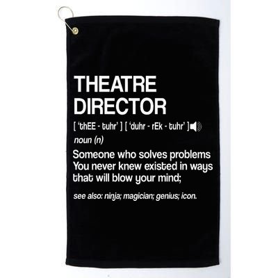 Theater Director Definition Broadway Musical Theatre Golf Towel