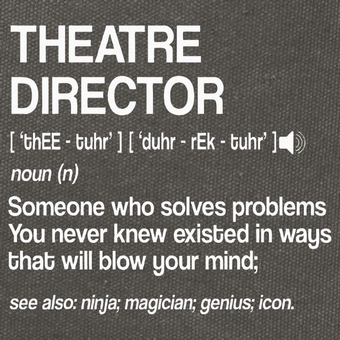 Theater Director Definition Broadway Musical Theatre Cotton Canvas Backpack