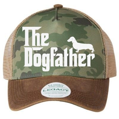 The Dogfather Dachshund Father Funny Dog Lover Legacy Tie Dye Trucker Hat