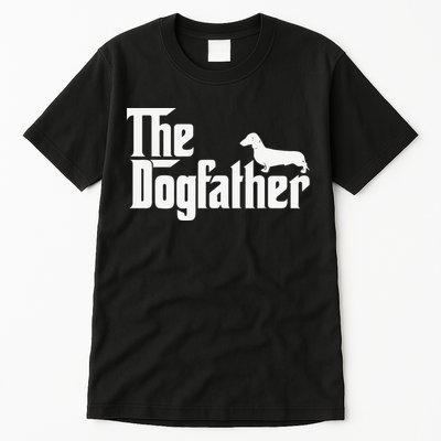 The Dogfather Dachshund Father Funny Dog Lover Tall T-Shirt