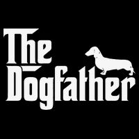 The Dogfather Dachshund Father Funny Dog Lover Button