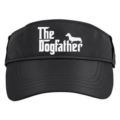 The Dogfather Dachshund Father Funny Dog Lover Adult Drive Performance Visor