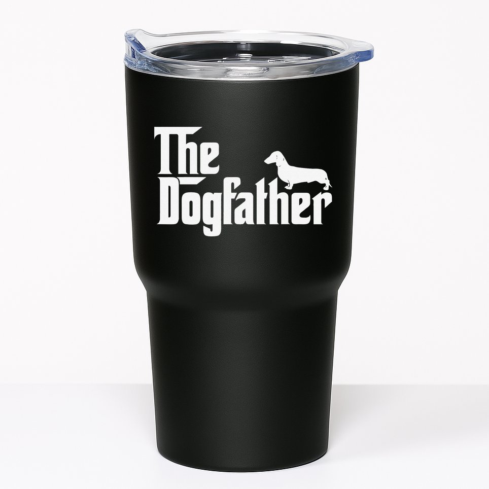 The Dogfather Dachshund Father Funny Dog Lover Tumbler