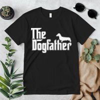 The Dogfather Dachshund Father Funny Dog Lover Premium T-Shirt