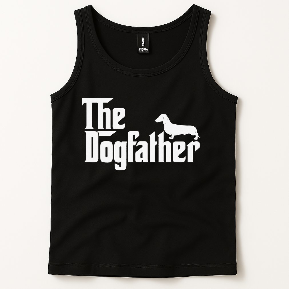 The Dogfather Dachshund Father Funny Dog Lover Tank Top